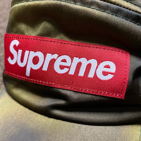SOLD Supreme SS21 Washed Satin Camo Camp Cap - Picture 3 of 12
